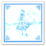 Elegant Ladies 2 7" x 7" Stencil