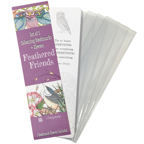 Feathered Friends Colouring Bookmarks