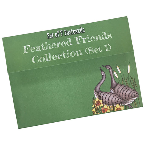 Feathered Friends Colouring Postcards Set 1