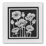 Flower Heads Stencils 7" x 7" (Set of 5)