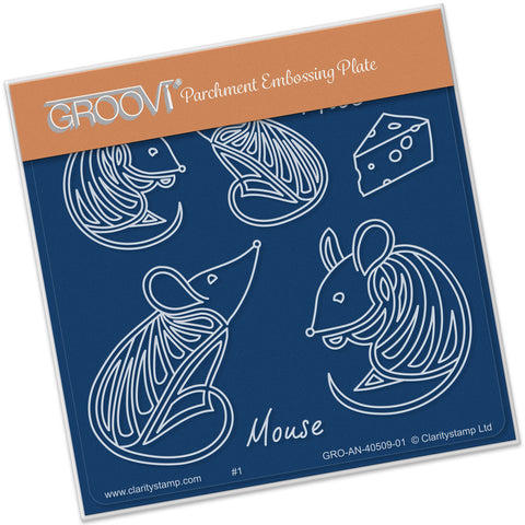 Mice A6 Square Groovi Baby Plate