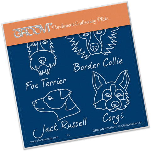 Dog Breeds A6 Square Groovi Baby Plate