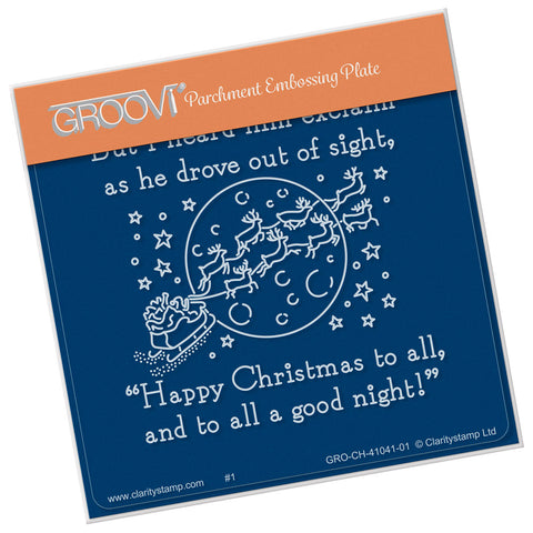 Twas the Night 15 - Good Night A6 Square Groovi Baby Plate
