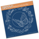 Butterfly Wreath A5 Square Groovi Plate