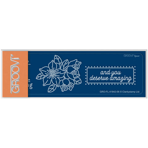 Tina's You Are Amazing Flowers Groovi Spacer Plate