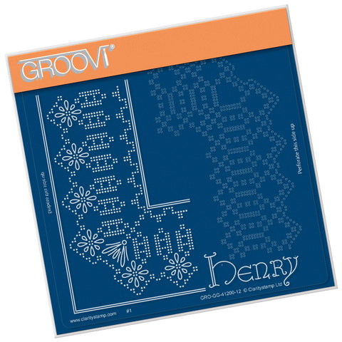 King Henry Lace Duet A5 Square Groovi Piercing Grid (Straight)