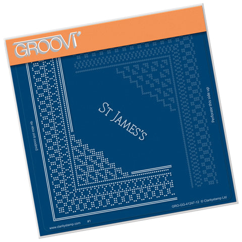St James's Palace Lace Corner Duet A5 Square Groovi Piercing Grid (Straight)