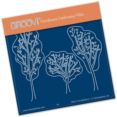 Trees A6 Square Groovi Baby Plate