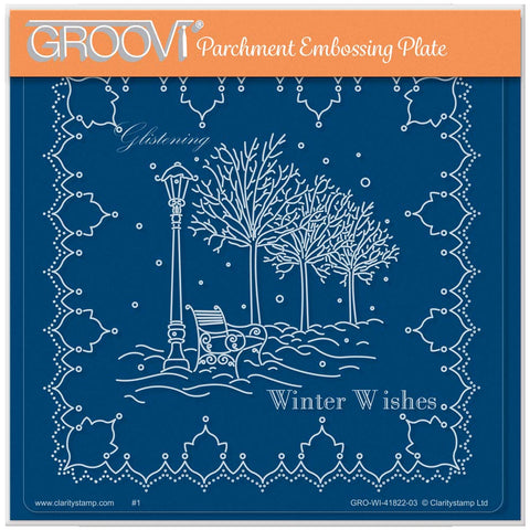 Linda Williams' Glistening Winter - Christmas Treasures A5 Square Groovi Plate