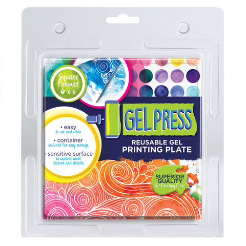 Gel Press Printing Plate 6 x 6 Inch