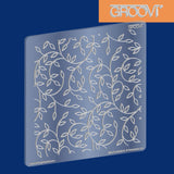 Sprig Background A5 Square Groovi Plate