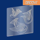 Doves A5 Square Groovi Plate