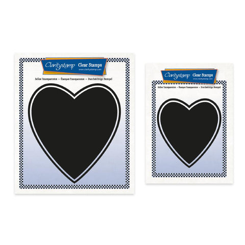 Set of 2 Heart Backdrop Stamps