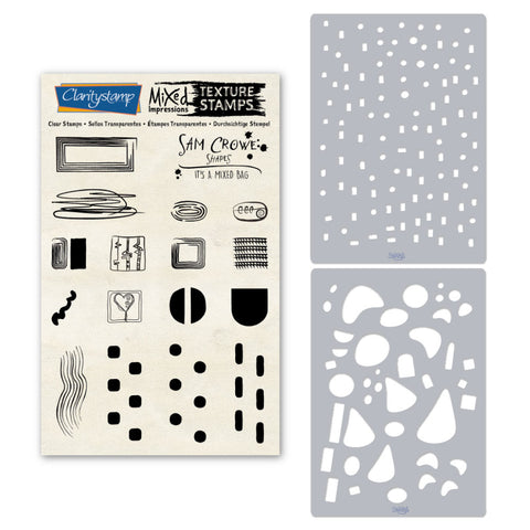 Sam Crowe's It's a Mixed Bag - Assorted <br/> Stamp & Stencil Set