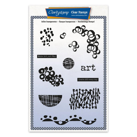 Art - Grunge Elements A5 Unmounted Stamp Set