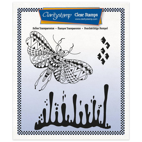 Cherry Green's Funky Moth Stamp & Mask Set