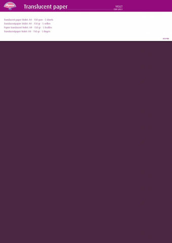 Translucent Paper Violet A4 150 gsm 5 Sheets (63012)