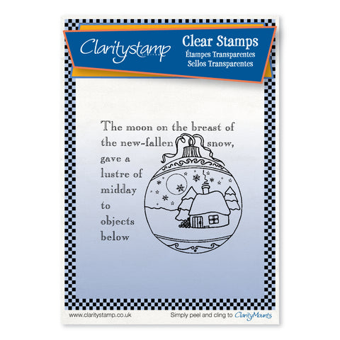 Twas the Night Bauble (4) <br/> Unmounted Fine Line Stamp