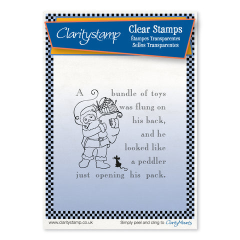 Twas the Night Santa's Pack (11) <br/> Unmounted Fine Line Stamp