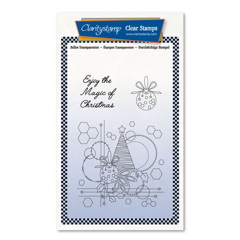 Tina's Christmas Tree & Baubles <br/> A6 unmounted Stamp Set