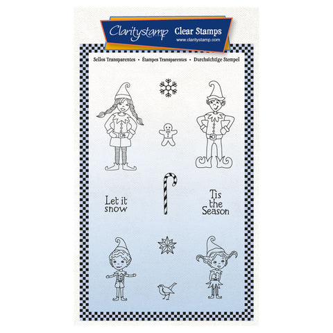 Family of Elves A6 Stamp & Mask Set