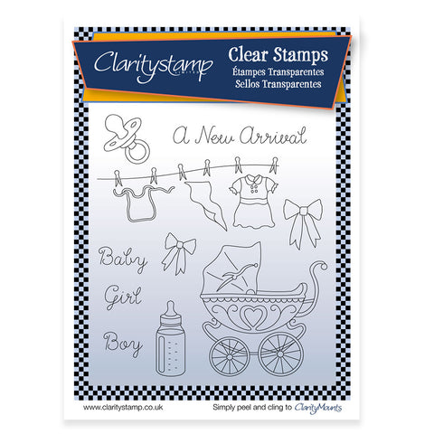 New Arrival + MASK <br/>Unmounted Clear Stamp Set