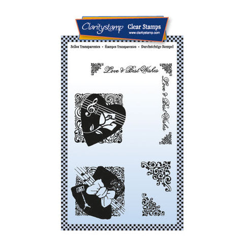 Musical Notes A6 Stamp Set