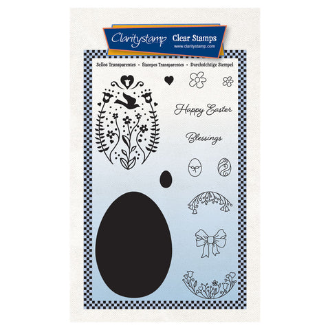 Easter Egg A6 Stamp & Mask Set