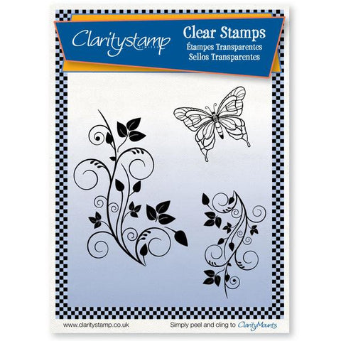 Leafy Swirls <br/>Unmounted Clear Stamp Set
