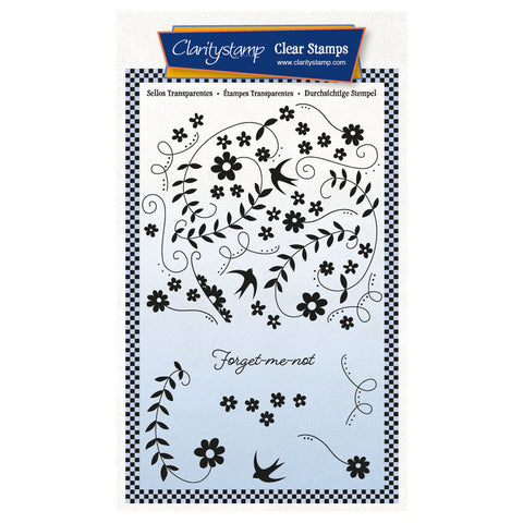 Forget Me Not on the Wing A6 Stamp Set
