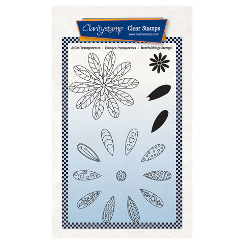 Petal Flower A6 Stamp & Mask Set