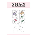 Barbara's SHAC Tulip Floral Panels A6 Stamp Set