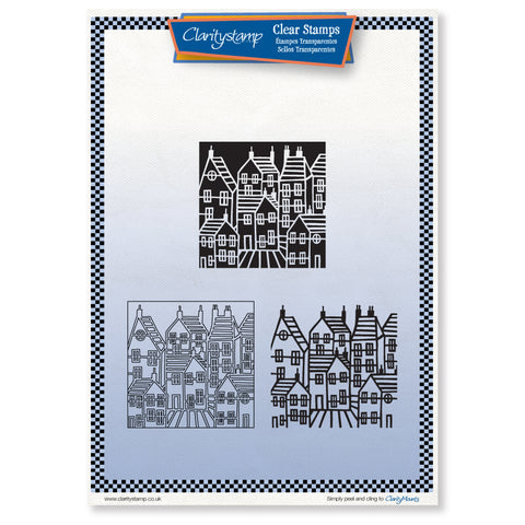 Townhouse Three Way Overlay <br/> Unmounted Clear Stamp Set