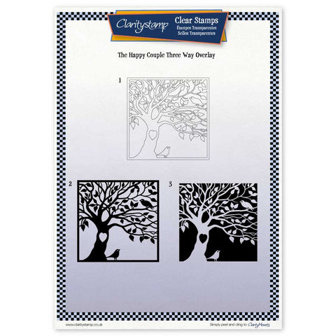 The Happy Couple <br/> Three Way Overlay <br/> A4 Unmounted Stamp Set