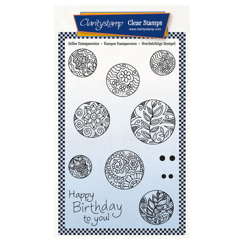 Doodle Buttons A6 Stamp Set
