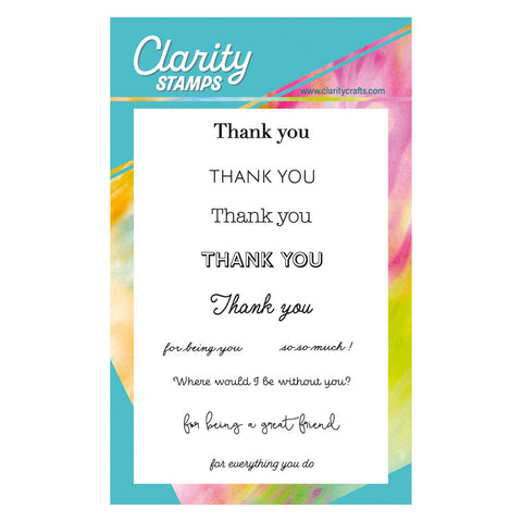Occasion Sentiments - Thank You A6 Stamp Set