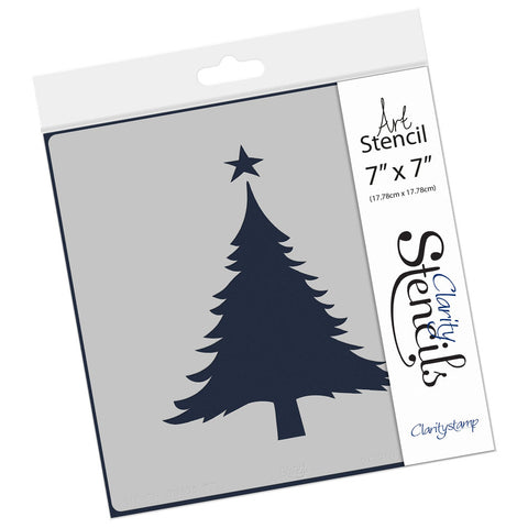 Christmas Tree Shape Stencil 7" x 7"