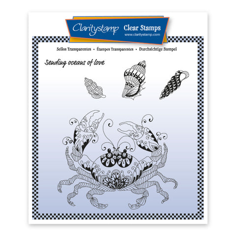 Cherry's Under the Sea - Crab Unmounted Clear Stamp Set