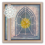 Christmas Windows 7" x 7" Stencil Collection