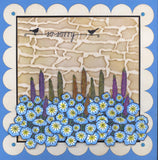 Stone Wall Stencil 7" x 7"