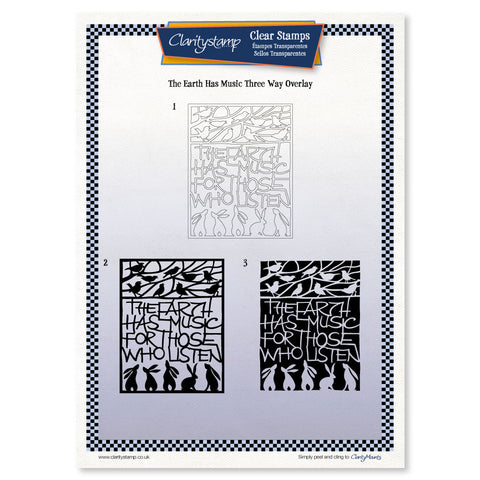 The Earth Has Music <br/> Three-way Overlay Unmounted Clear Stamp Set