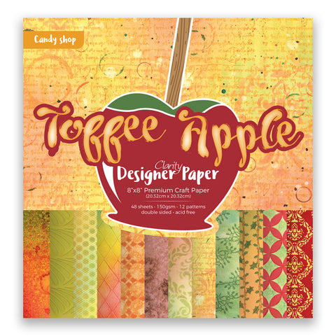 Toffee Apple <br/> 8" x 8" Clarity Designer Paper <br/>