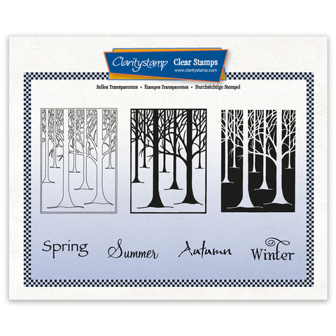 Treescape 3-way Overlay Stamp Set