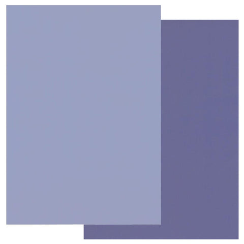 Periwinkle Blue & Very Violet x10 Groovi Duo Parchment Paper A4