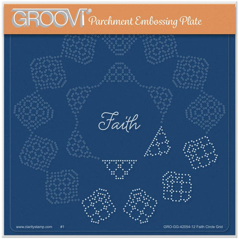 Josie Davidson's Faith Circular Lace Duet A5 Square Groovi Grid