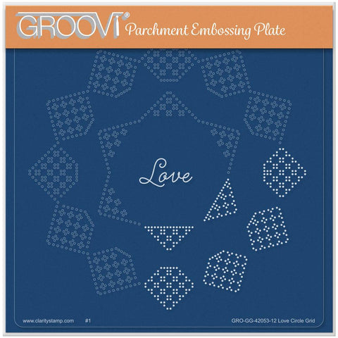 Josie Davidson's Love Circular Lace Duet A5 Square Groovi Grid