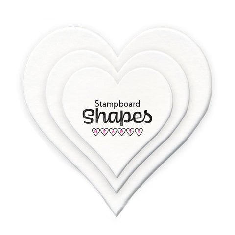 Clarity Stampboard Shapes - Heart