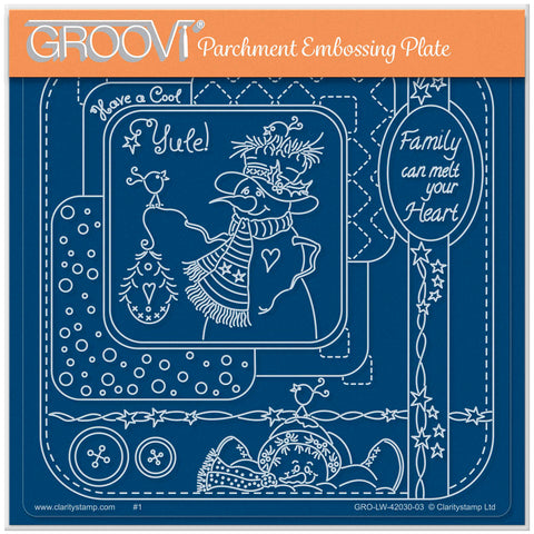 Linda Williams' Cool Yule - Easy Layout A5 Square Groovi Plate